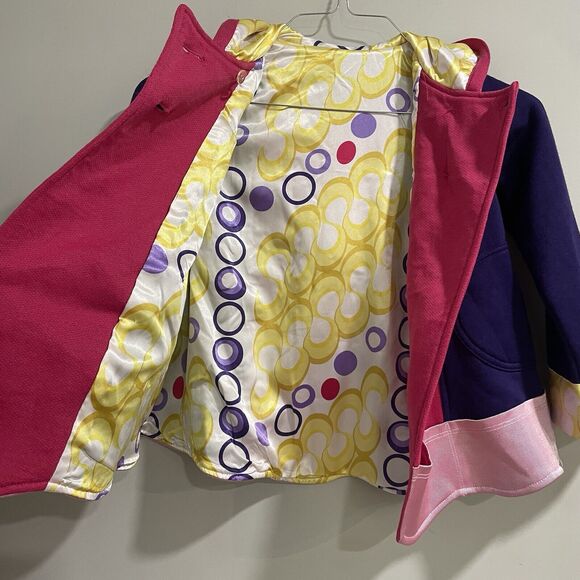 Twirly Girl Jacket Girls Pink/Purple Hood Washable Sz 7 Authentic New with Tags - Picture 8 of 16